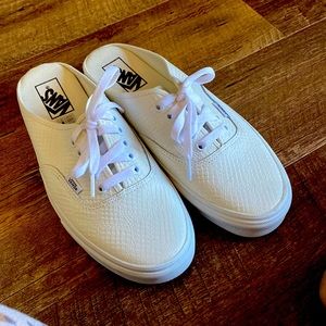 Vans snake skin slide on mules